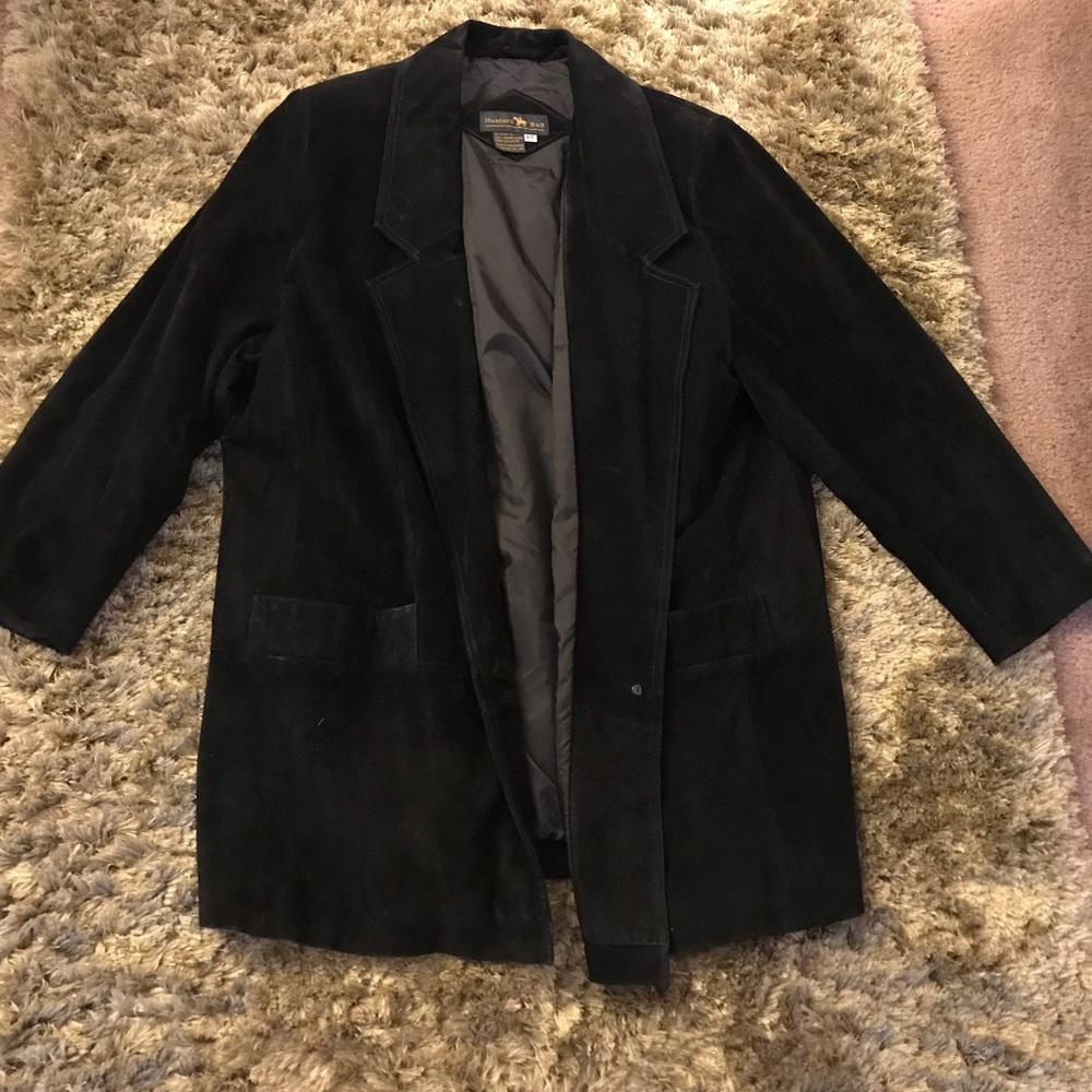 Black suede blazer